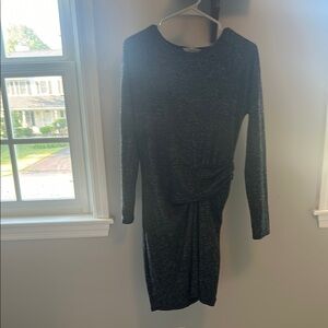 Athleta Synched Waist Black Dress